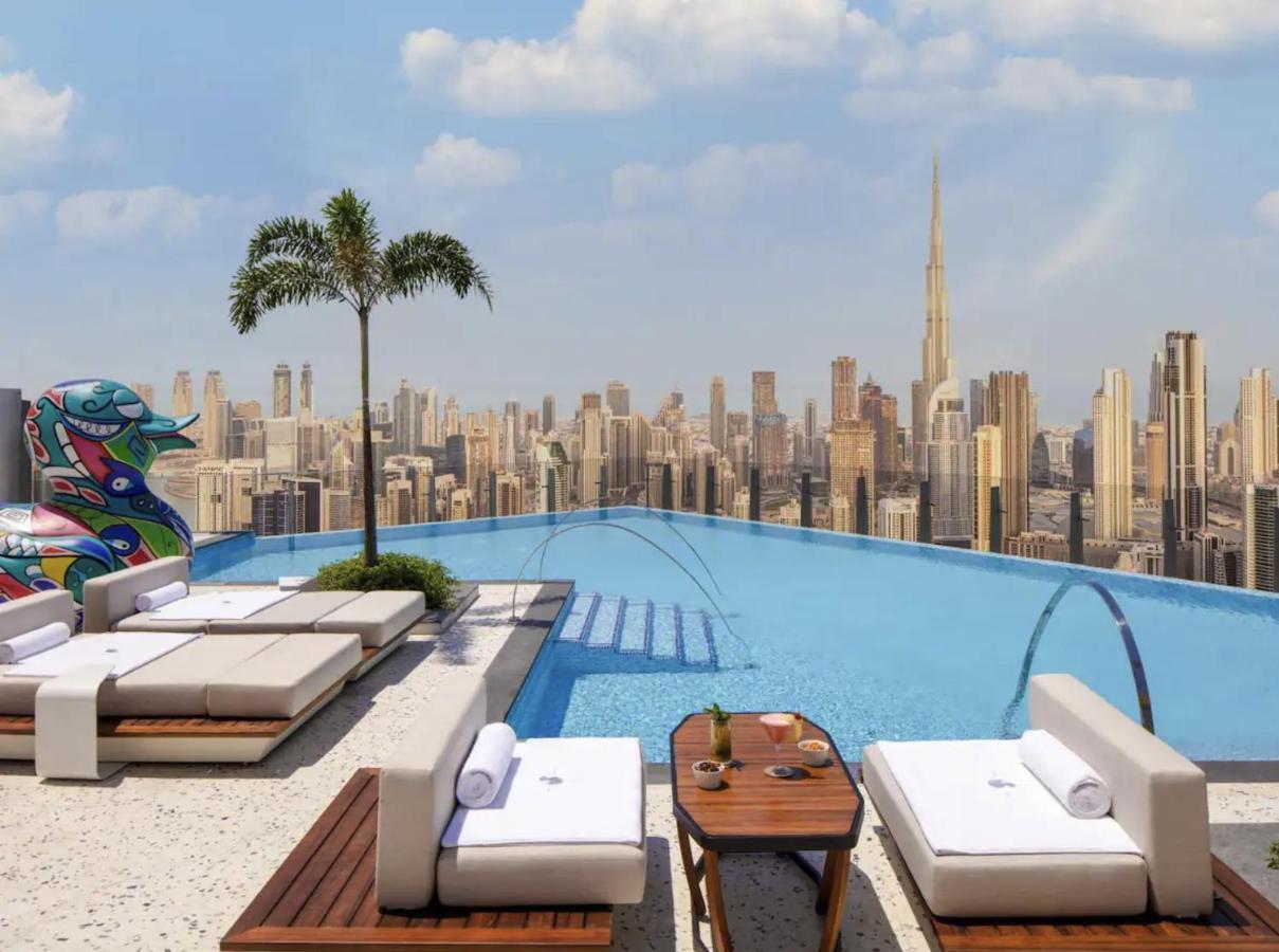 Sls Residences 5 Star Luxury Private Loft Duplex With Burj Khalifa View Dubai Exterior photo